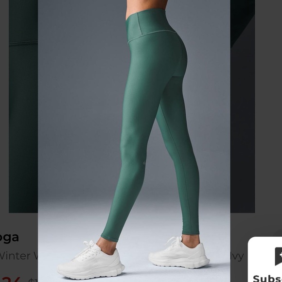 Alo Airlift Winter Warm High-Waist Legging - Winter Ivy - Picture 3 of 4